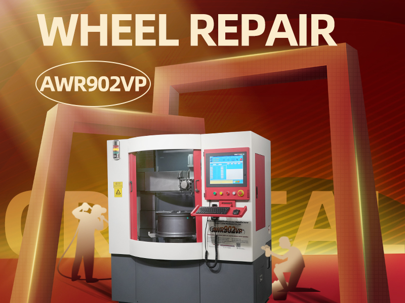 An easy to use diamond cutting wheel repair machine