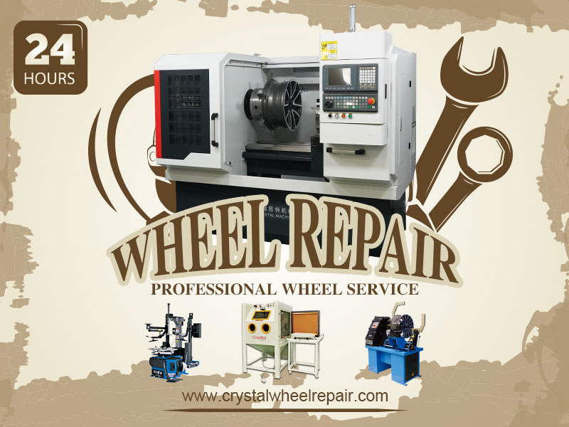 Fully automated wheel repair machine