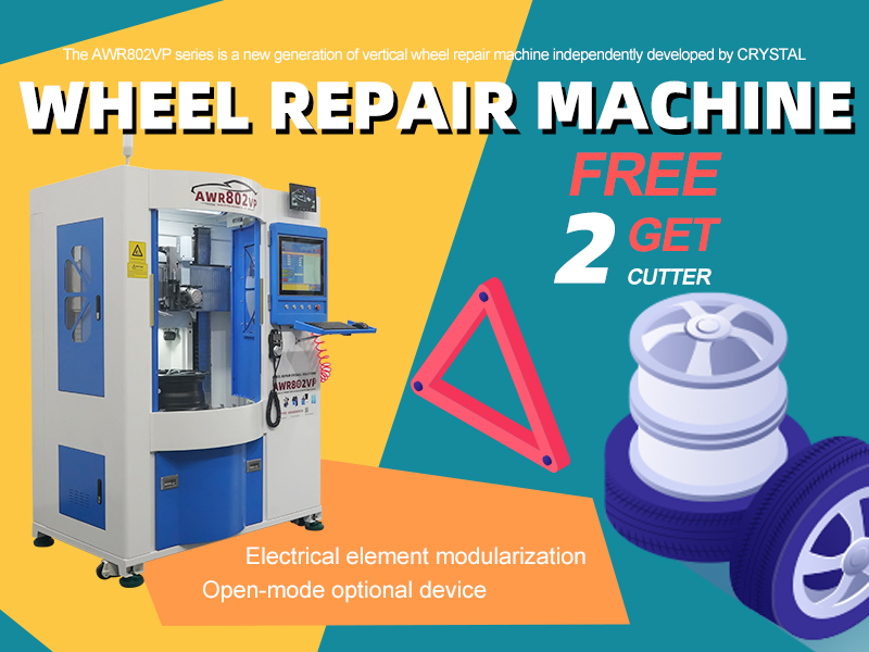 Get your wheel and rim repaired on crystal wheel repair machine