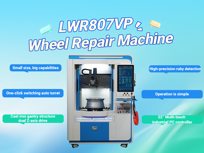 Lwr807vp is a smart and powerful solution for professional alloy wheel repair