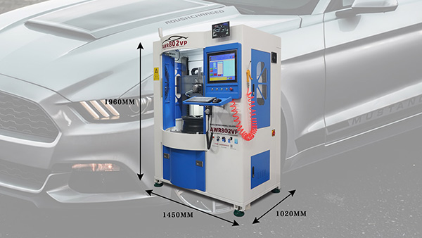 New vertical wheel repair machine AWR802VP is coming