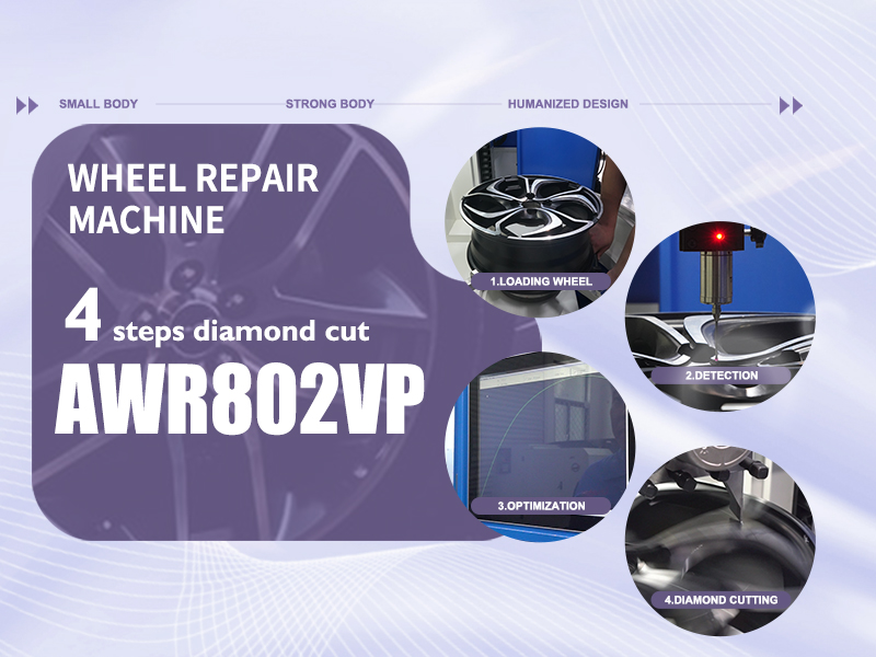 The steps to use a diamond cutting wheel repair machine