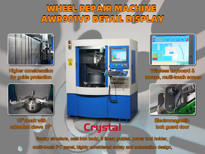 Vertical diamond cut wheel repair machine exported to usa