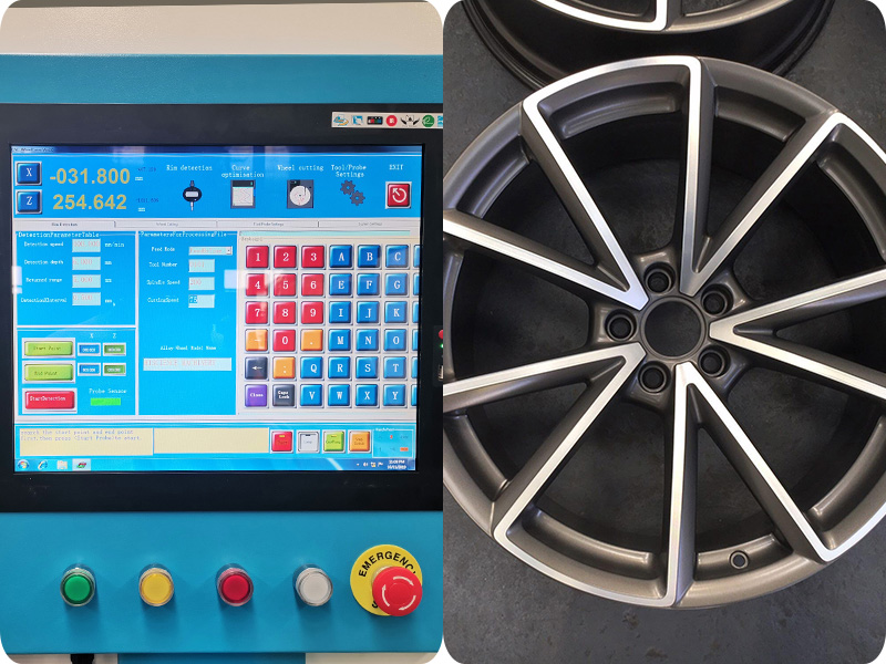 Wheel repair machine can realize different repair effects
